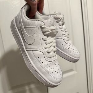 White Nike Court Vision Low